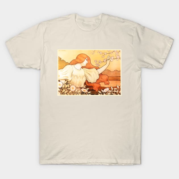 Les Eglantines, 1900 T-Shirt by WAITE-SMITH VINTAGE ART